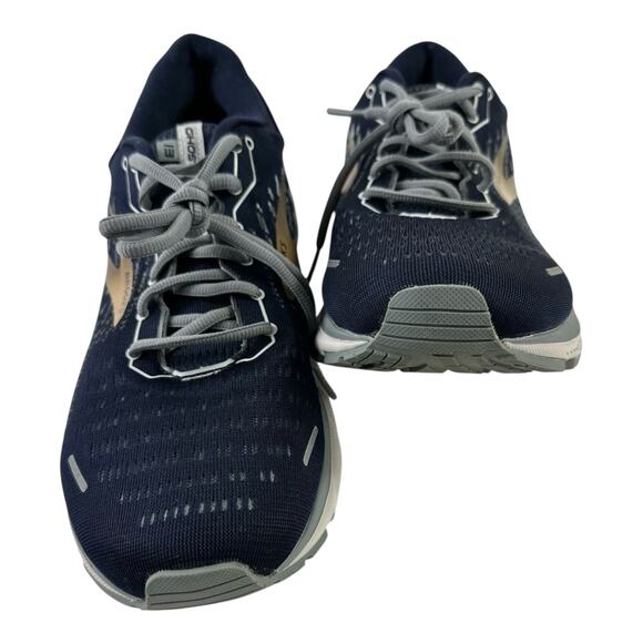 Men’s Brooks Ghost 13 Running Walking Shoes Sneakers Size US 11.5 Blue/Gray EUC - Picture 1 of 10